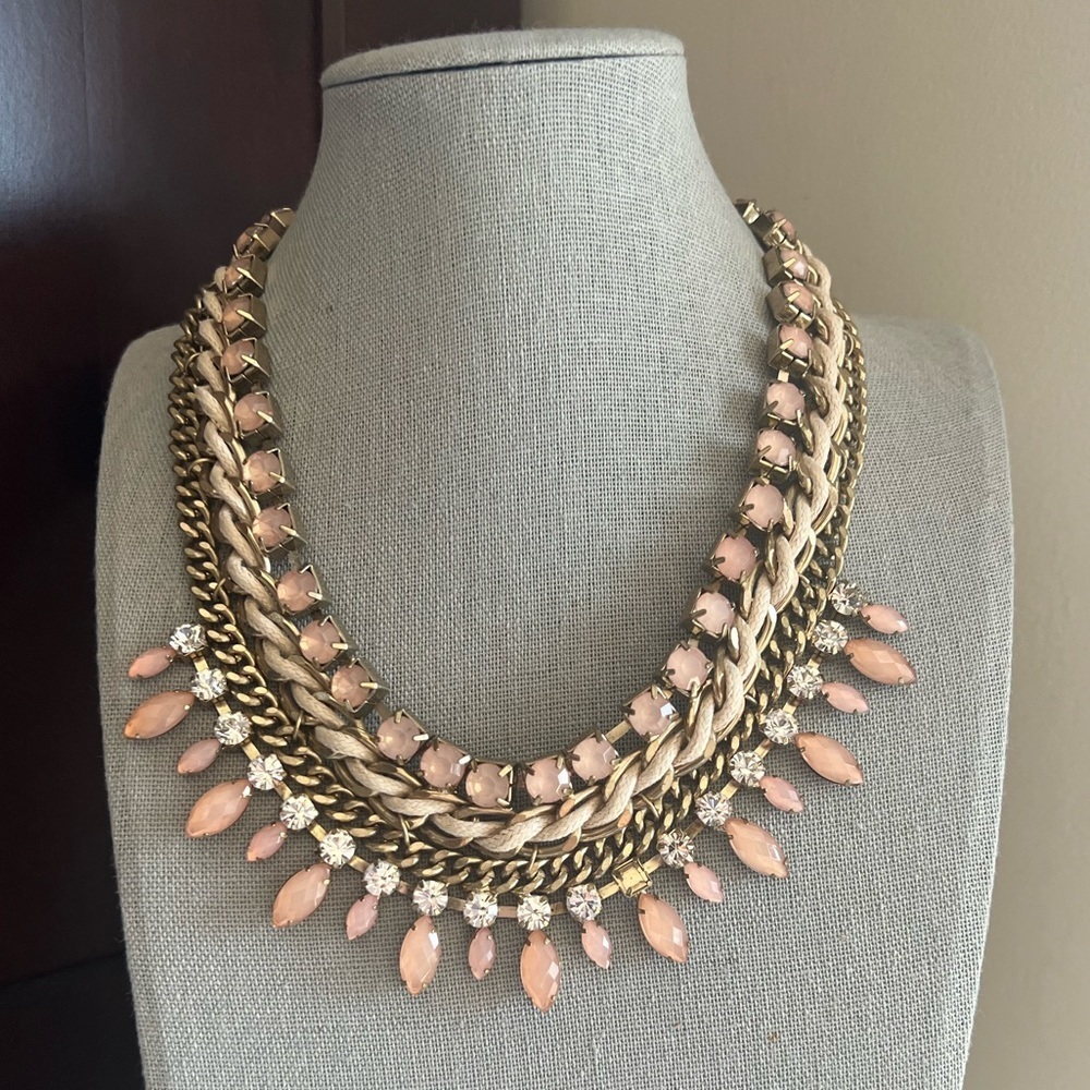 Cookie Lee Blush Statement Necklace